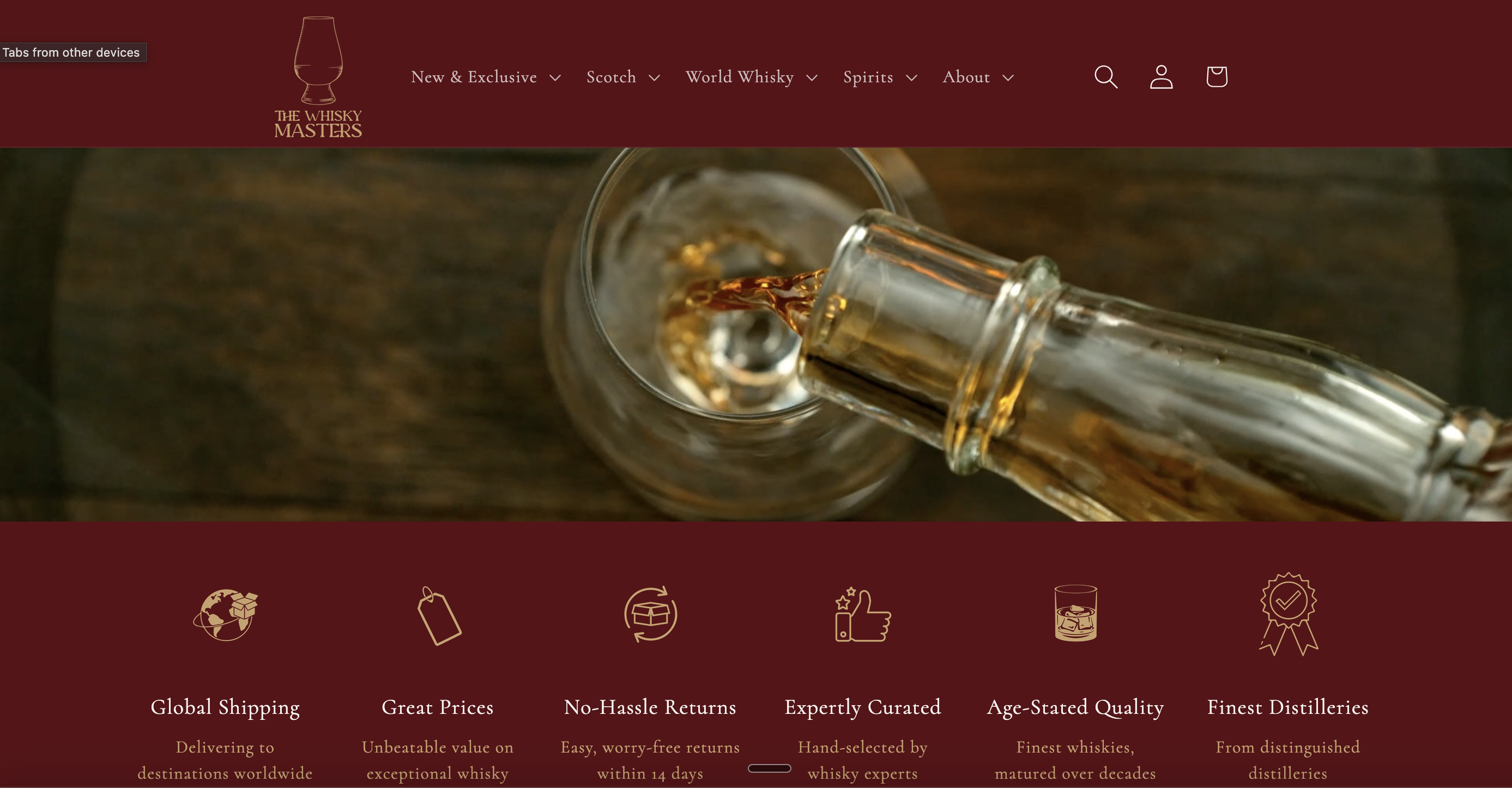 The Whisky Masters website